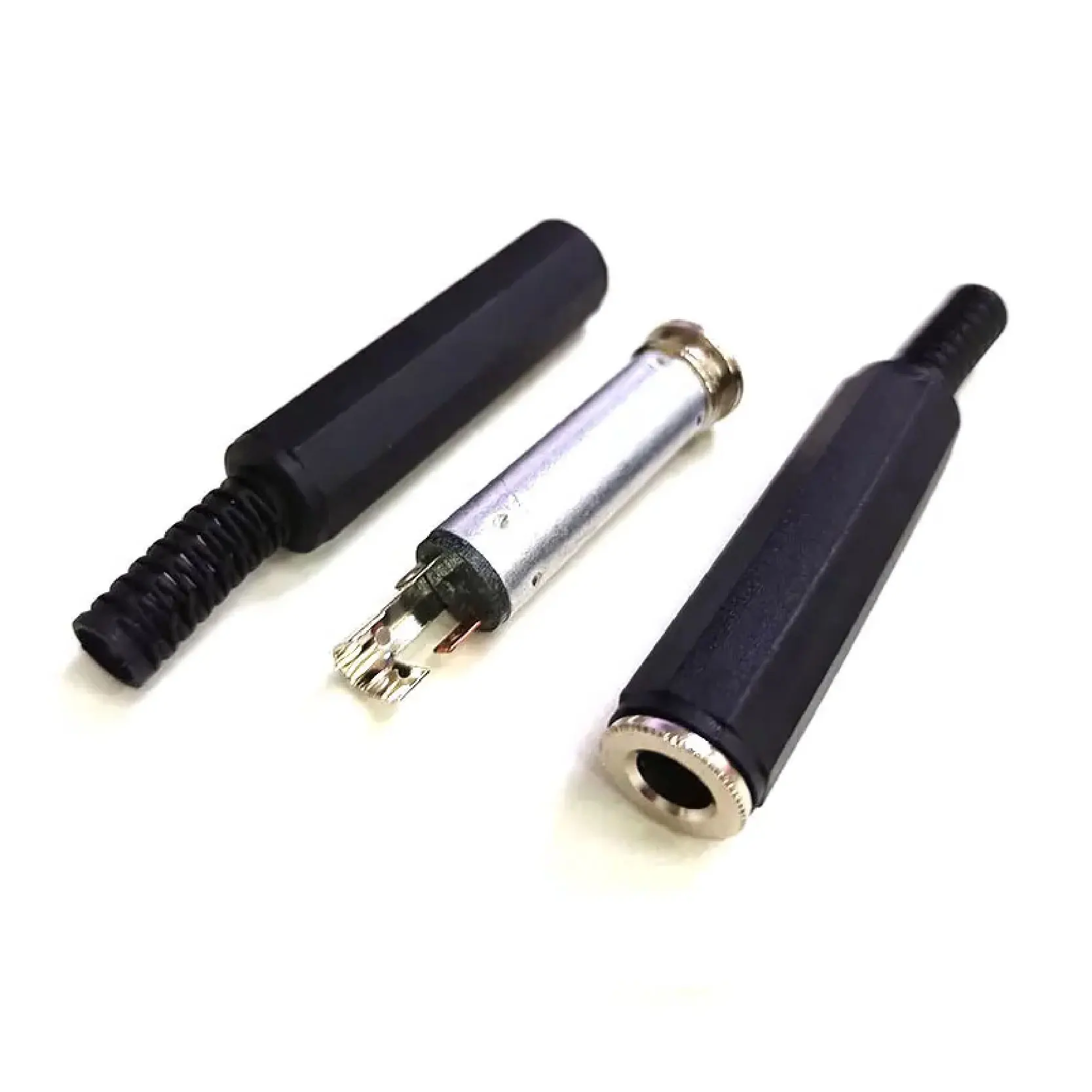 Mono/Stereo 6.35mm 2/3 Pole Audio Plug Socket Female Jack Microphone Connector