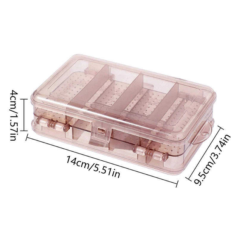 Transparent Double-layer Plastic Jewelry Storage Box Multi-purpose Organizer Container For Hair Clips Necklace Earring Jewelry
