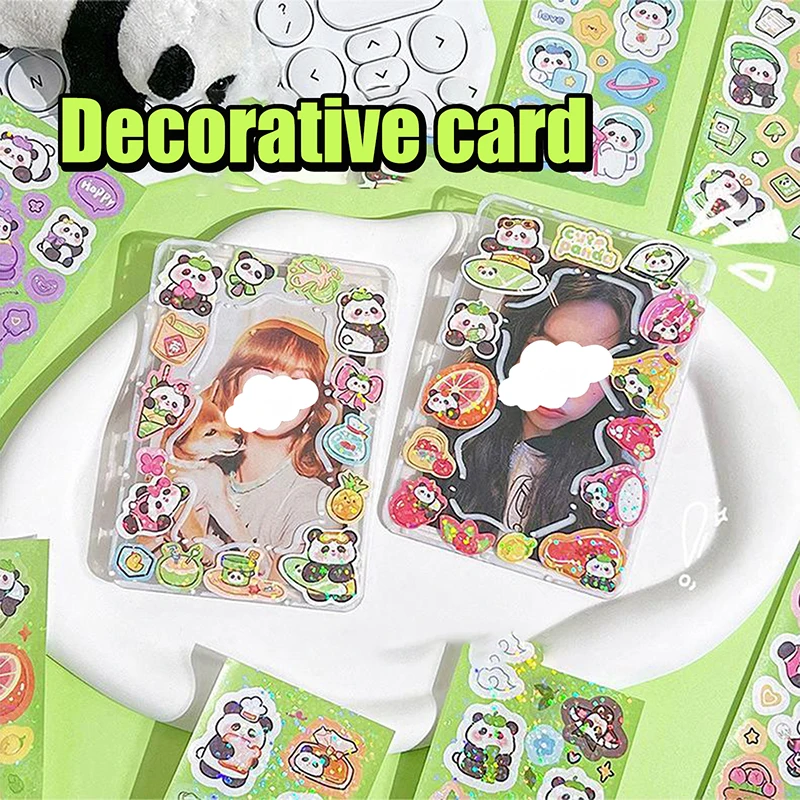 10PCS Cartoon Cute Capybara Gu Card Stickers Kawaii Animals Panda Handbook Stickers Creative DIY Decals For Notebook Stickers