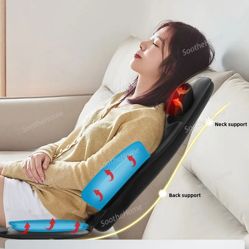 Vibrating Airbag Spine-Supporting Device - Human-Like Ergonomic Essential neck massager Back Massager