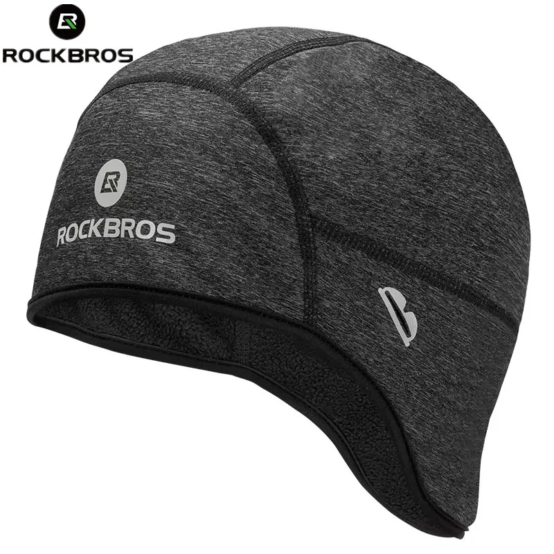 ROCKBROS Lokaler Versand, winddichte Mützen für Fahrräder, Thermo-MTB-Fahrrad-Skimütze, Hochleistungs-Fleece-Mütze für Radfahren, Motorradfahren, Outdoor-Sport
