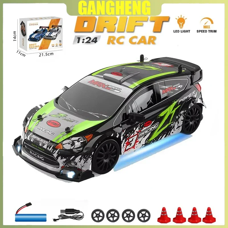 AE86 RC Drift Racing Car 1/24 4WD 30KM/h High Speed with Light 2.4G Radio Controlled Vehicle Model Race Competition Toy for Boys