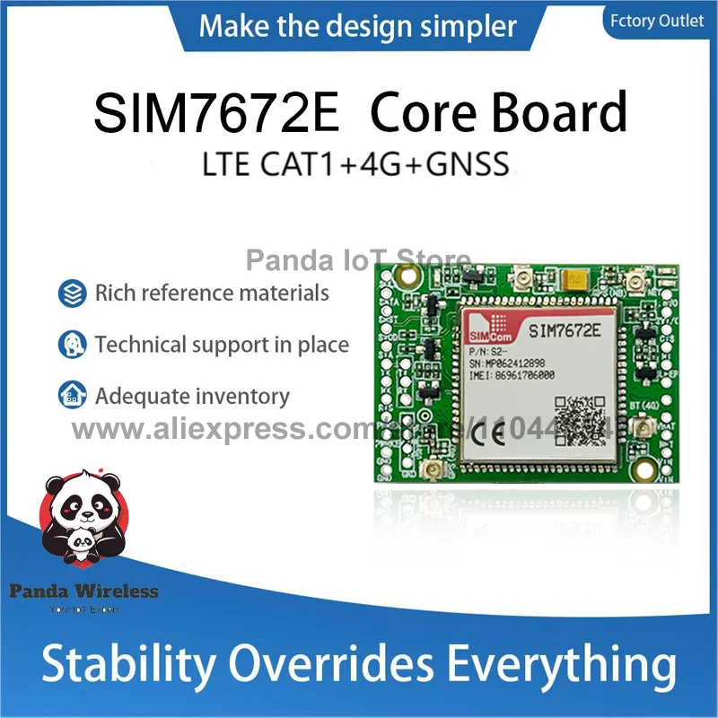 sim7672e-コアボードモジュールは、iot-産業オートメーション-m2m-lte-用の-gps-をサポートし、外部アンテナ付き-b1-b2-b3-b4-b5-b7-b8-b1