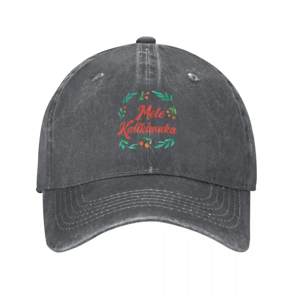 

Mele Kalikimaka Hawaii Holiday Christmas Wreath Baseball Cap Trucker Cap Beach funny hat Horse Hat Baseball For Men Women's