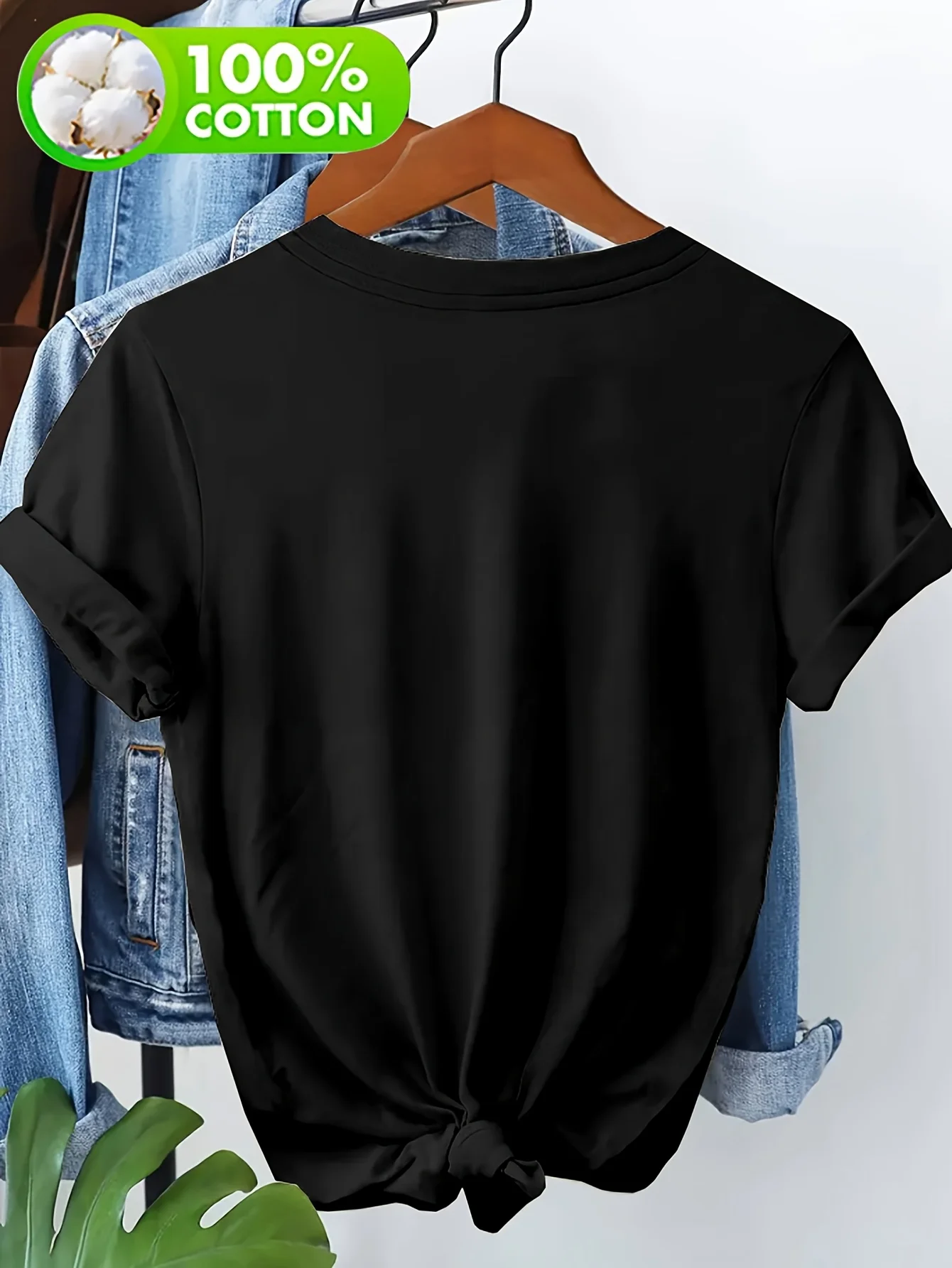 Ladies' Fashionable Women's Sketch Pattern Tshirt Casual Simple Art Short Sleeved Summer New Half Sleeved Slimming Top for Women