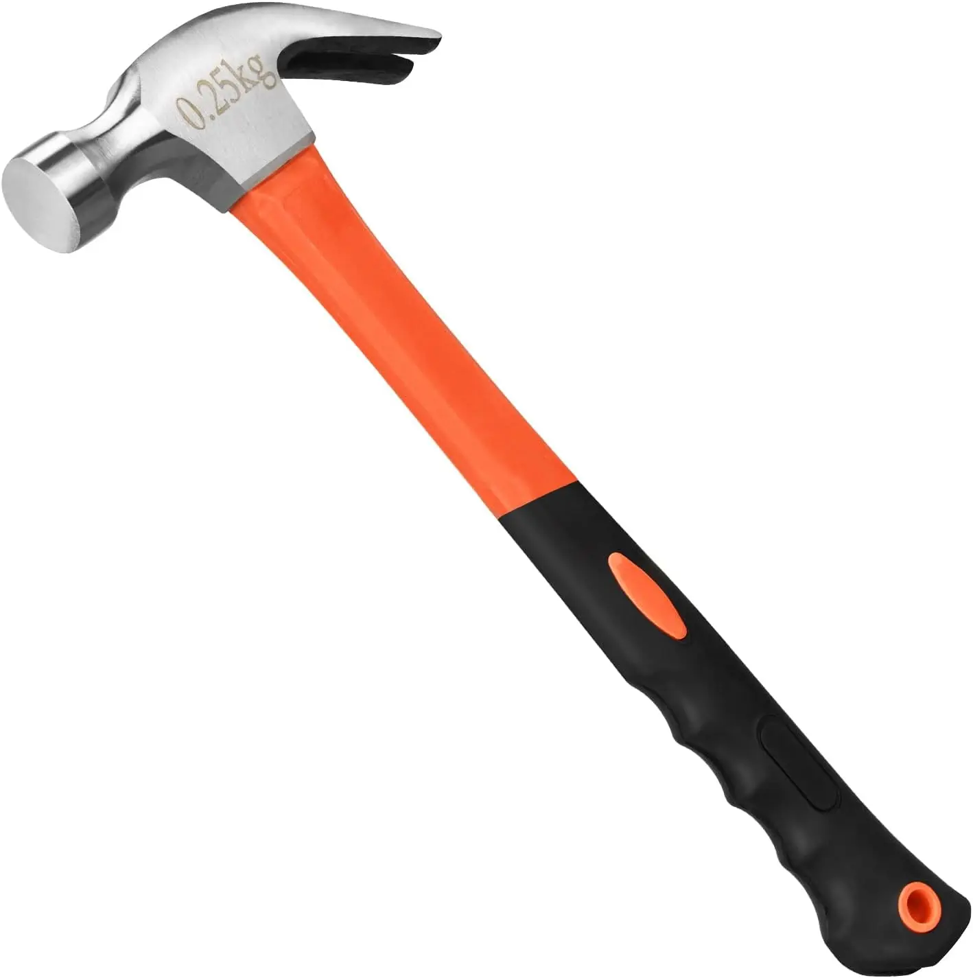 

8oz/16oz/24oz Straight Rip Fiberglass General Purpose Claw Hammer, with Smooth Face & Non -slip Grip(8oz Claw Hammer)
