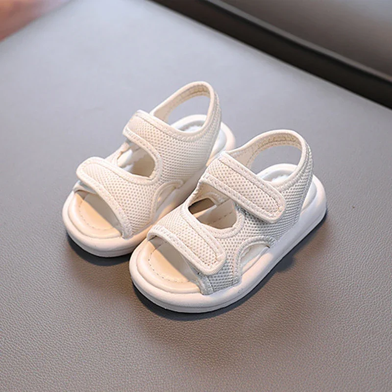 Children\'s Shoes Boy Fashion Breathable Baby Sandals Summer New White Cool Slippers Sandals