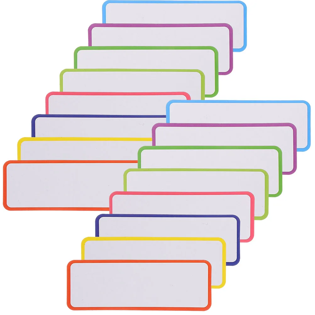 

54 Pcs Magnetic Label Backed Name Tags Labels Small Magnets Stickers Classroom for Whiteboards Fridge Memo