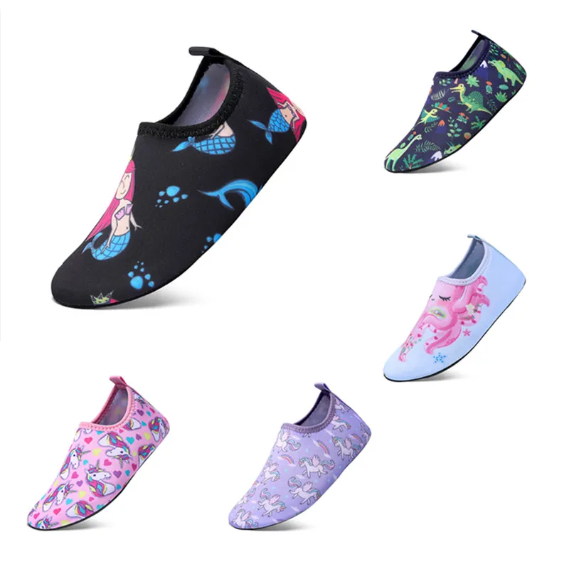 Zapatos de natación de verano para chico, zapatos acuáticos para niños y niñas, calzado de Yoga descalzo, calcetines transpirables antideslizantes, zapatilla de playa de verano