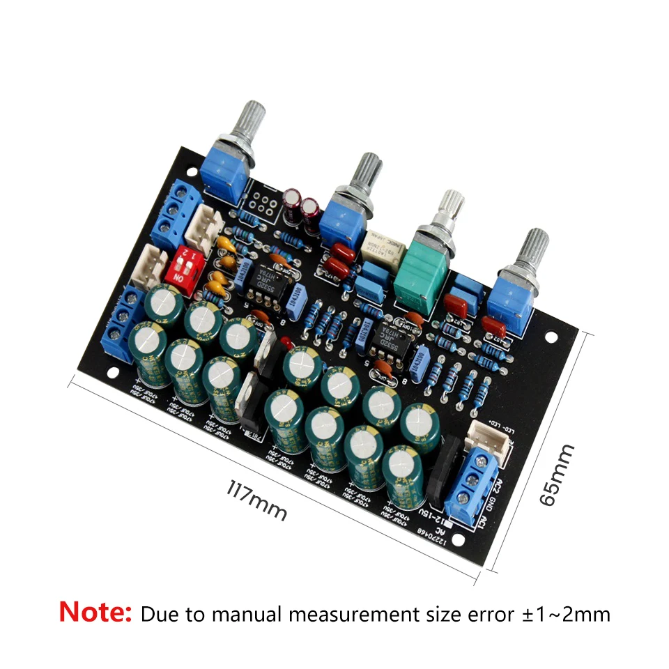 Pre Amplifier Tone Board JRC5532 OP AMP Preamp Volume Tone Control DIY Speaker Amplifiers Home Sound Audio Amp AC12V-15V