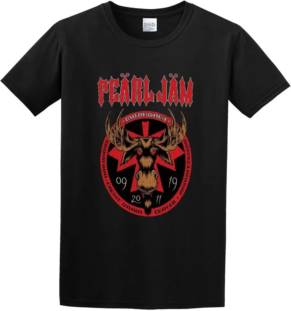 Pearl Albums Jam Fargo Poster Mens T-Shirt Graphic Printed Black Tee