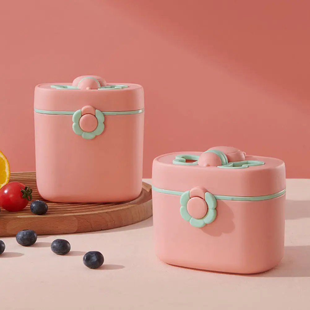 

Portable Baby Formula Dispenser Storage Box Leak Proof Compact Lightweight Travel Essential for Infant Milk Powder Snacks