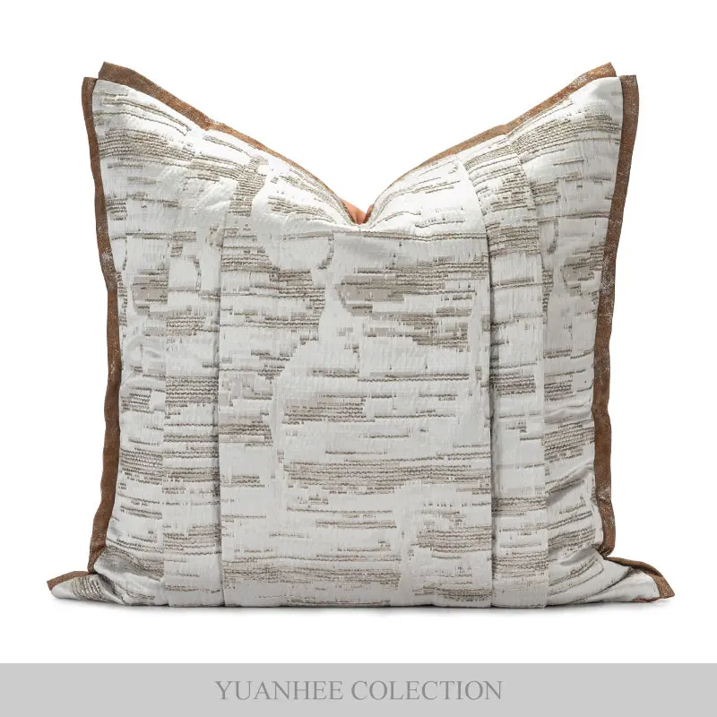 

Современная простая подушка в новом китайском стиле для дивана, мягкая декоративная подушка для образцовой комнаты, квадратная подушка для гостиной, чехол для подушки