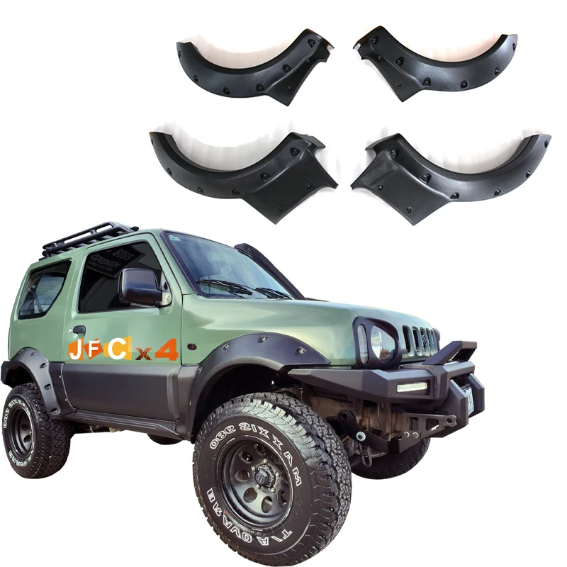 4x4 Autozubehör FENDER FLARES für Jeep Wrangler JK Pajero Jimny Navara C-HR Ford Ranger Land Cruiser Prado Hilux Vigo Revo