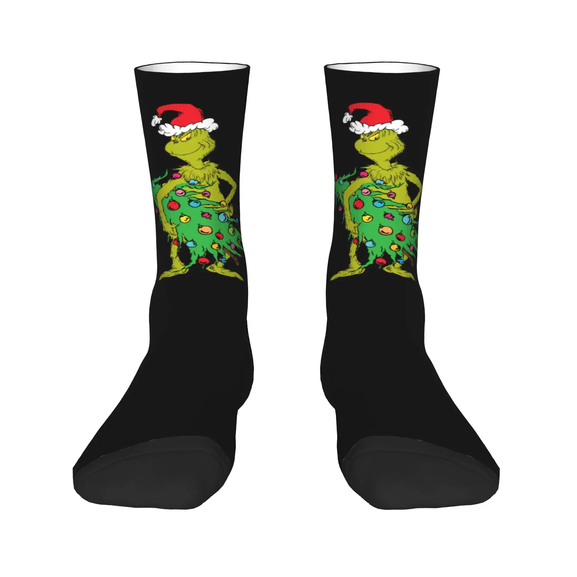 Christmas-S-Green-S-Grinched Socks Men Women Fashion  Socks Harajuku Spring Summer Autumn Winter Middle Tube Socks Gift