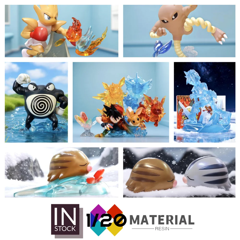 

[В наличии] World Resin Scale 1/20 [LUCKY WINGS] - Hitmonchan & Hitmonlee & Poliwrath & Eevee