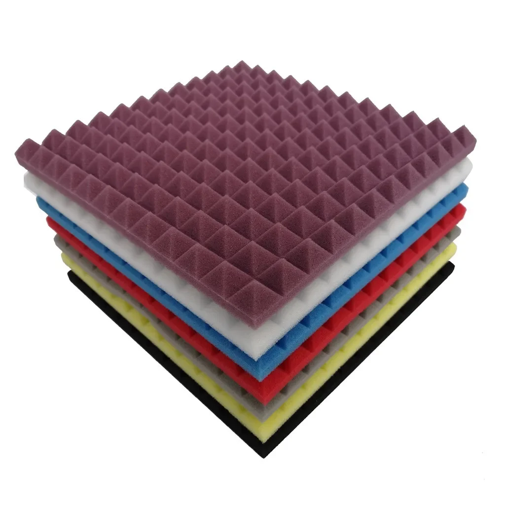

Soundproof Wall Panels with Leaf Patterns - Self-Adhesive Acoustic Foam Tiles, Pink & Gold Noise Reduction Decor for KTV Studio