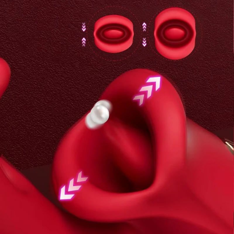 Weibliches Saugen, Zunge lecken, Klopfdildo, Vibrator, Klitoris, G-Punkt, Muschi-Stimulator, Vagina-Masturbator, Sexspielzeug für Paare