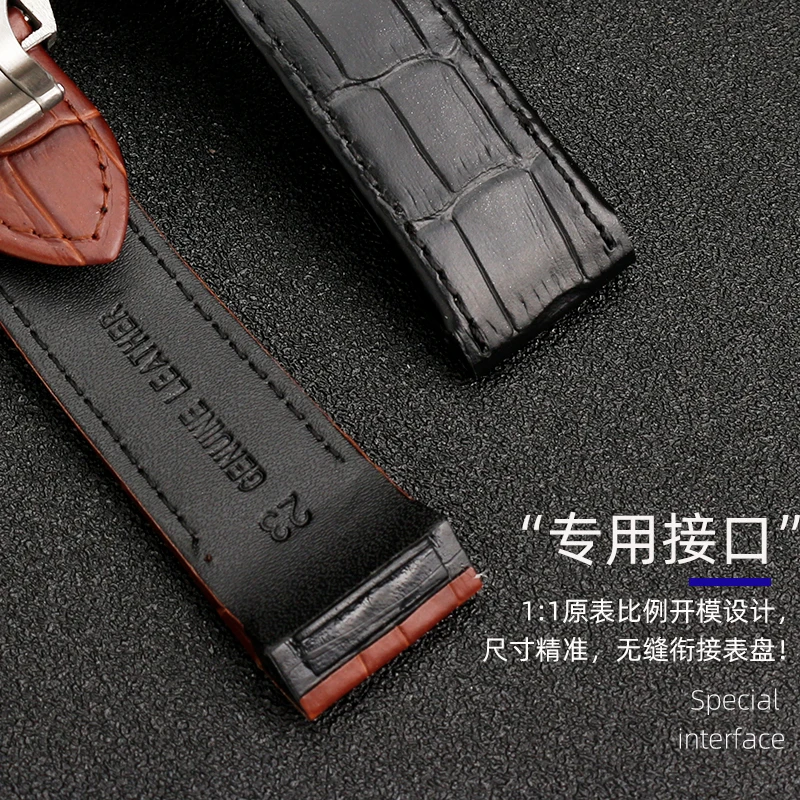 Special Genuine Leather Watch Strap For Cartier Santos 100  W20073X8 W20112Y1 Cowhide Leather Watch Band 20 23mm Folding Buckle