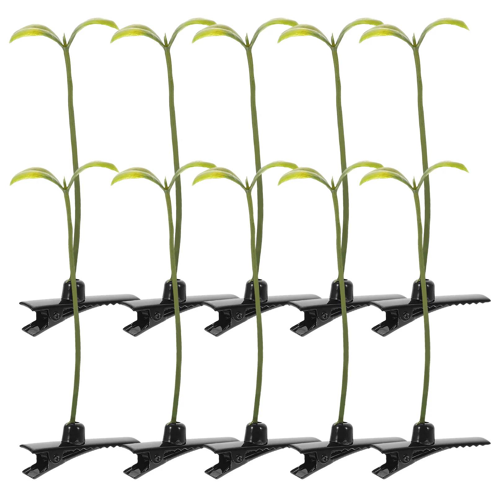 

10Pcs Bean Sprout Hair Clips Charming Plant Hairpins Daily Party Celebration Cute Small Hair Accessories Grass Funny Hairpins