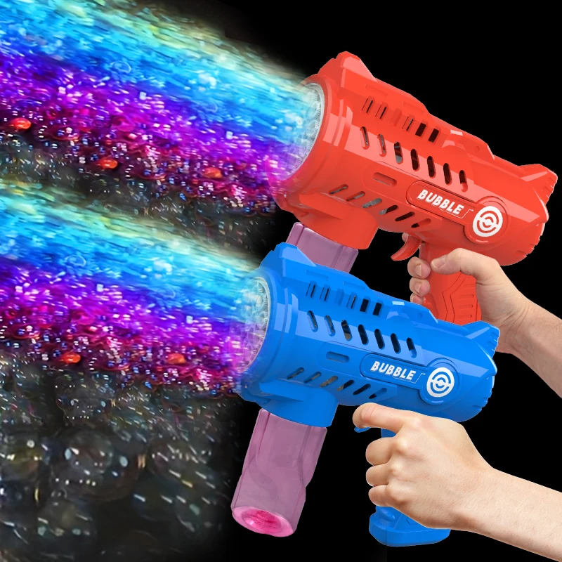 Space handheld bubble gun, children's outdoor bubble toy activity holiday gift party without battery bubble water