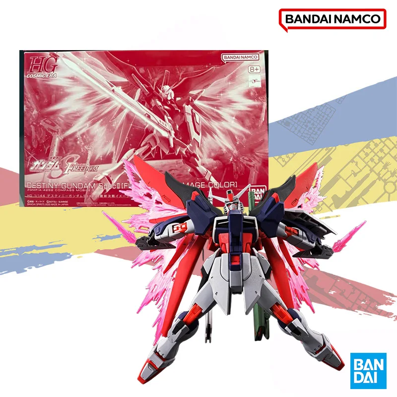 

Bandai Original Genuine In Shock HG 1/144 DESTINY GUNDAM Spec II FINAL BATTLE IMAGE ЦВЕТ Модель Украшения Игрушки Детские Подарки