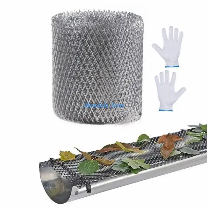 U2JC Roof gutter cover screen for debris control drainage Flexible Aluminum Cover
