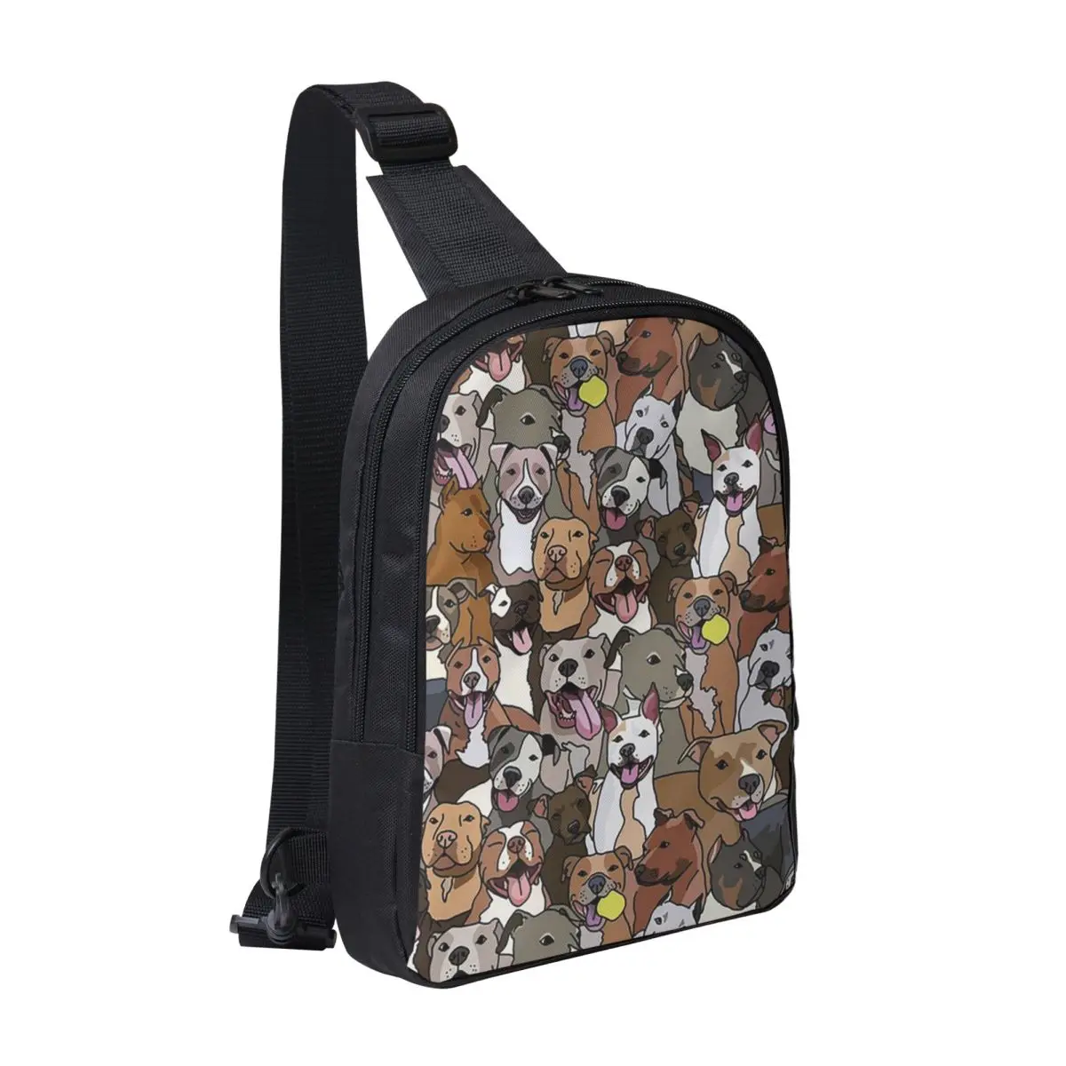 

Питбуль собака узор All The Mutts нагрудная сумка мужской слинг рюкзак через плечо нагрудная сумка дорожный походный рюкзак сумка на плечо