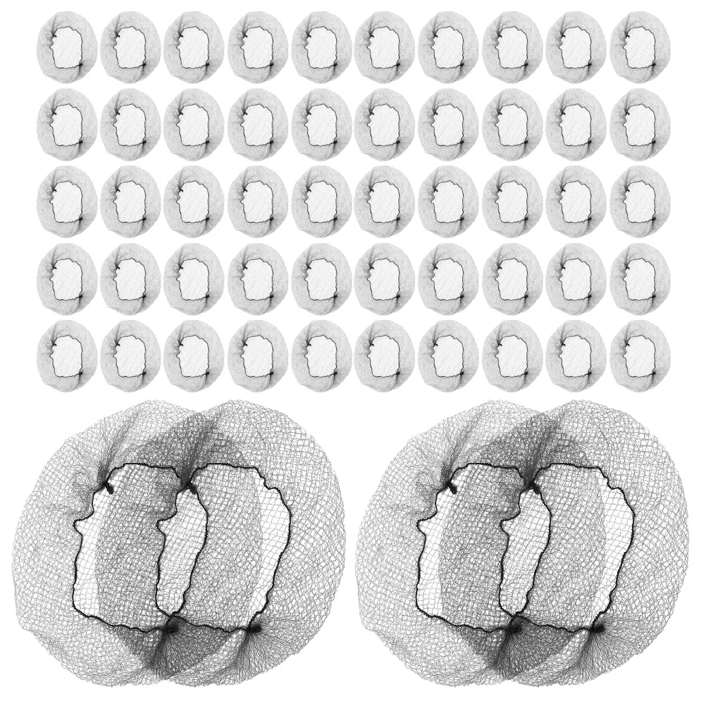 

100pcs Invisible Hair Net Head Flower Bun Mesh Nets for Women Men Care Ballet Party Wedding Stage Performance