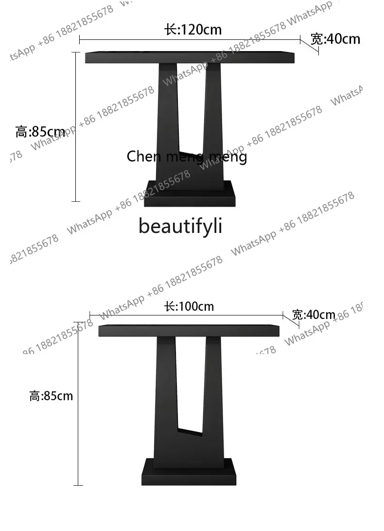 Cc182R11 طاولات وحدة التحكم الإيطالية البسيطة ذات الرؤية الجانبية تايبي أوروبا مدخل خزانة الممر الممر وحدة التحكم الجداول وحدة التحكم الطلاء