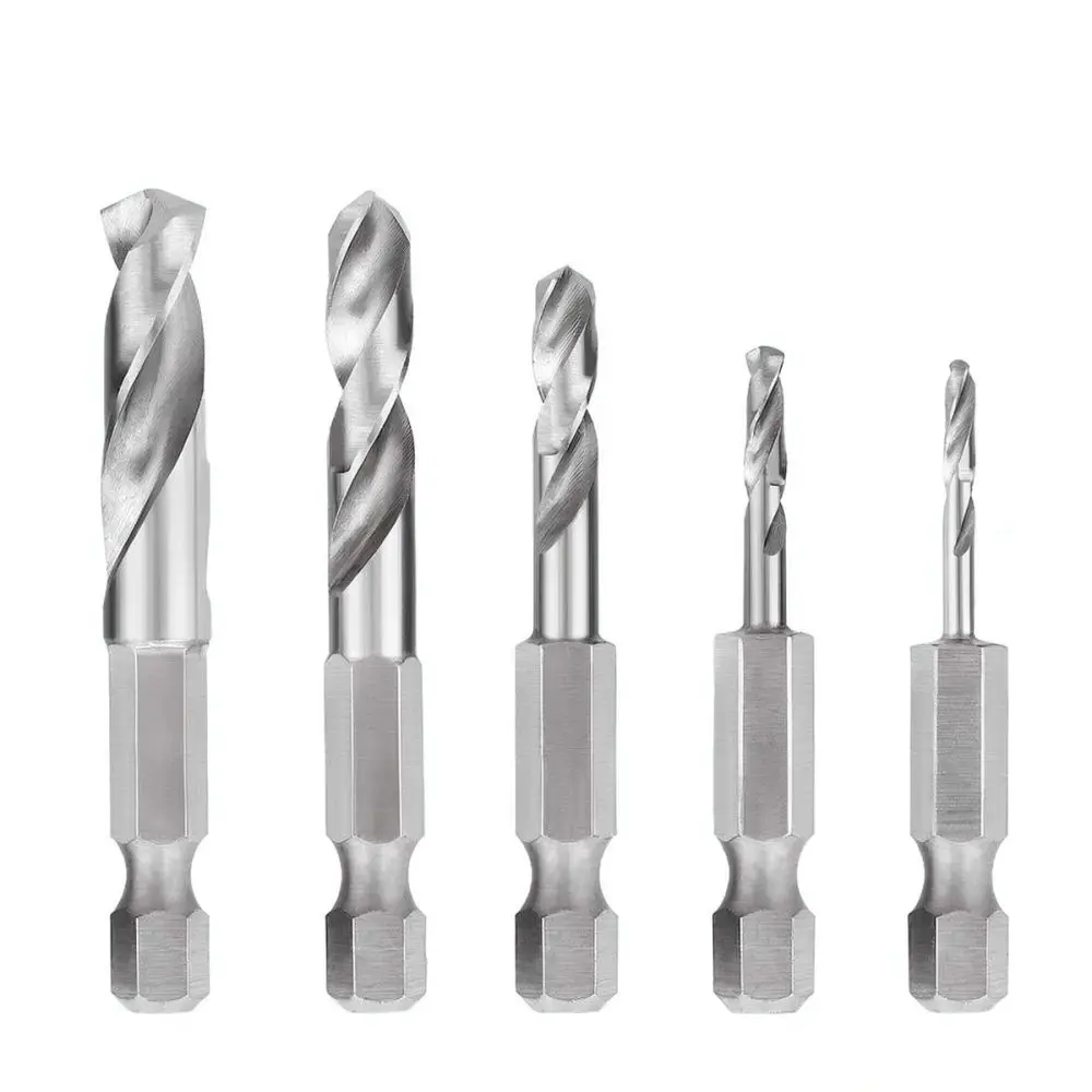 Hex Shank HSS Twist Drill Bits Set Woodworking Hole Opener Professional Tool Accessories For Power Drill Equipment Home DIY