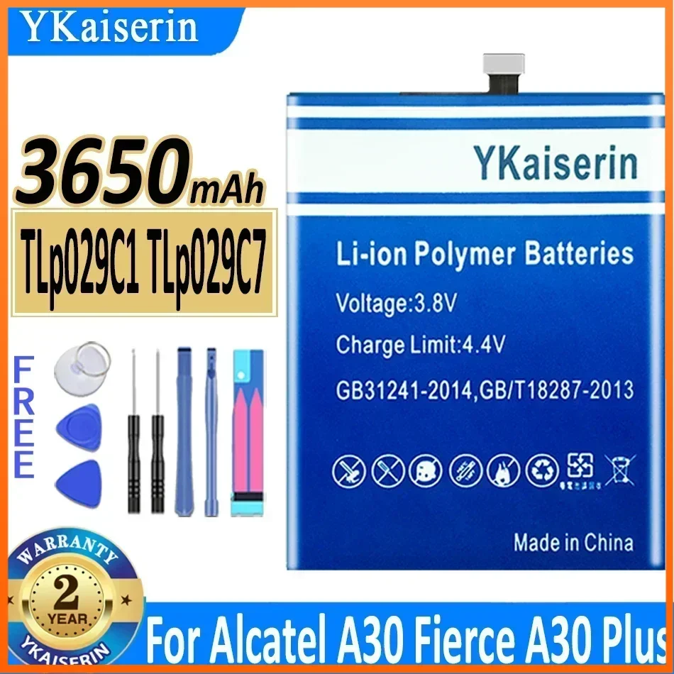 

YKaiserin 3650 мАч TLp029C1 TLp029C7 Аккумулятор для Alcatel 3C 3V 5099 5099D OT-5026A OT-5026D для Blackberry Key2 LE Key 2 Lite