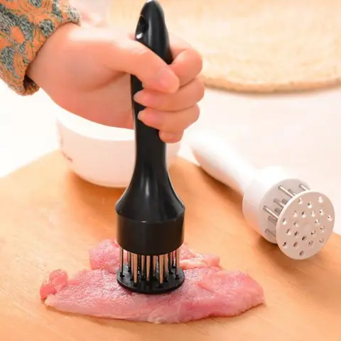 NEW Stainless Steel Loose Meat Needle Meat Tenderizer Household Quick Insert Beef Artifact Loose Meat Hammer Steak Kitchen Tools