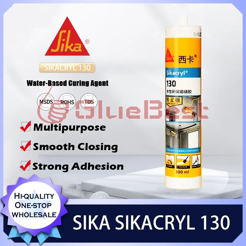 Sika 130 High Performance Water-Based Curing Agent for Wall Repair Baseboard Gaps and Door Frame Sealing Original Product