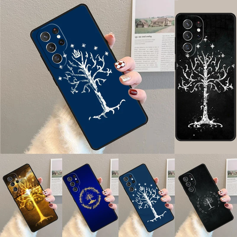 Cover For Samsung Galaxy S24 Ultra S21 S22 S8 S9 S10E Note 10 20 Plus FE S23 Tree Of Gondor Lotrs Phone case Coque