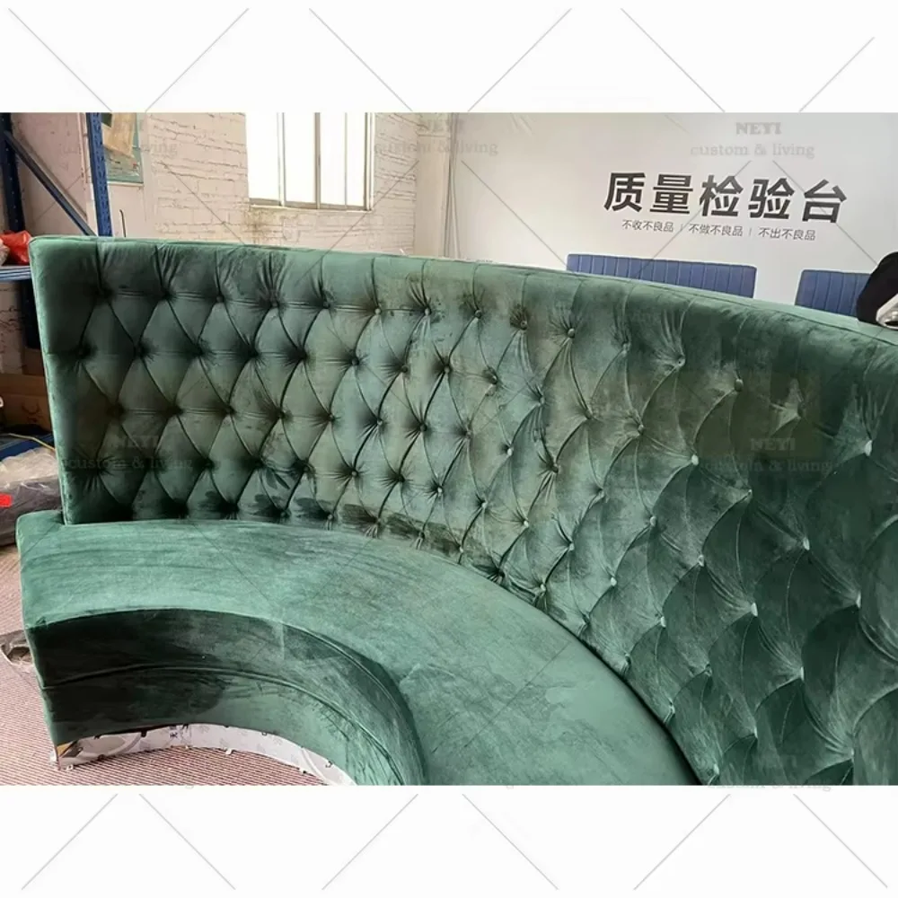 モダンナイトクラブバーカウンターKTVラウンジバンケットブースシーティングソファカウチベンチ家具セット（レストラン用）BT1058