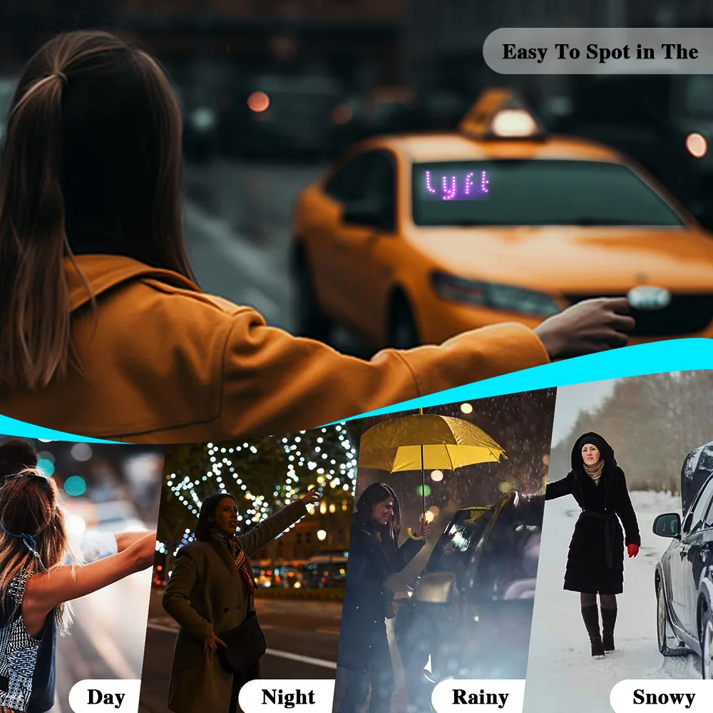 جديد تاكسي مؤشر LED ضوء USB ل L-YFT سيارة تحديد الضوء 6 فولت/12 فولت حالة للاستخدام التحديثي #2