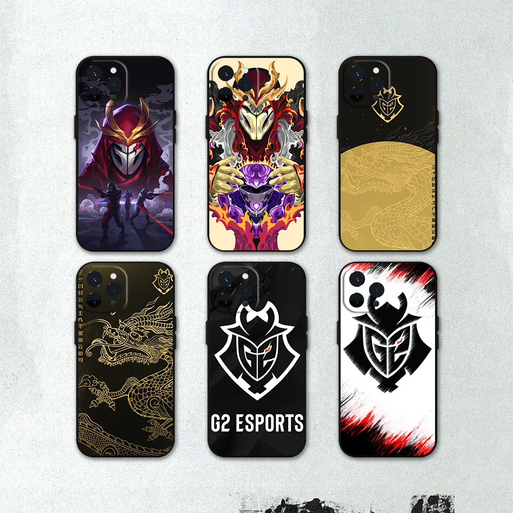 G2 Esports Team Phone Case for iPhone 11 12 13 14 15 16 Max Pro Plus Soft Shell