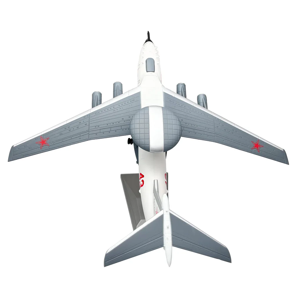 Diecast 1/200 Scale Soviet A-50 AWACS Aircraft Model Metal Fighter Military Plane Finished Decorative Aviation Collection Gifts