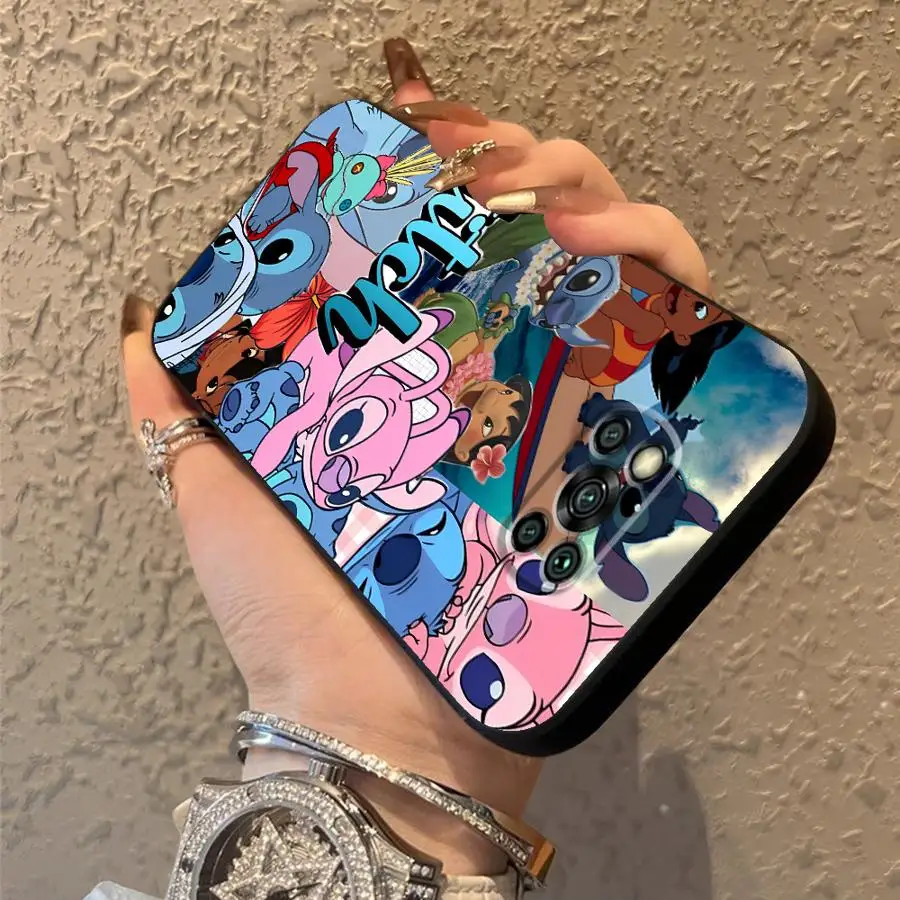 Чехол для Xiaomi Poco X3 X4 X5 C65 M5 C50 C51 F3 F4 F5 M3 M4 Pro с мягкой задней крышкой телефона Disney Cartoon Stitch Art