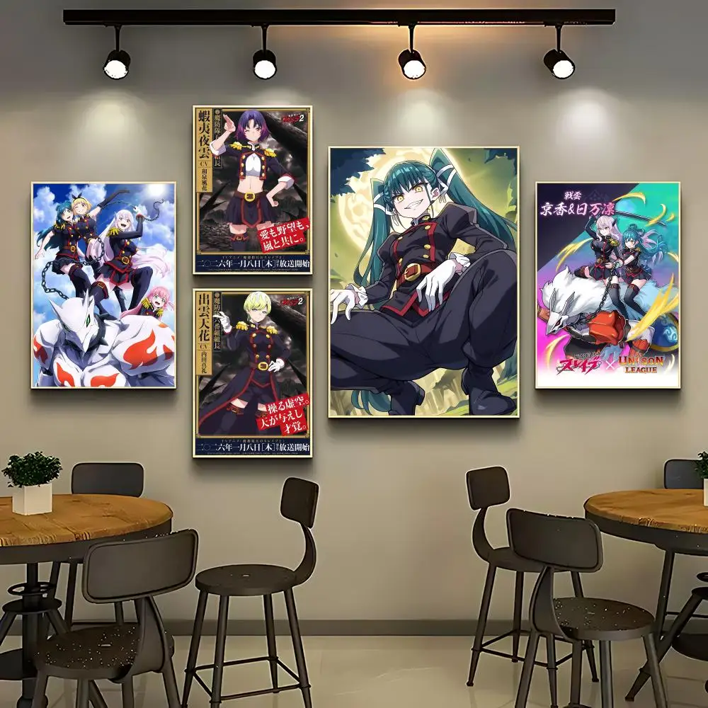 Anime MMato Seihei no Slaveed Poster Posters Anime Room Decor Decoration Movie Backpack Wall Interior Music Wall Art