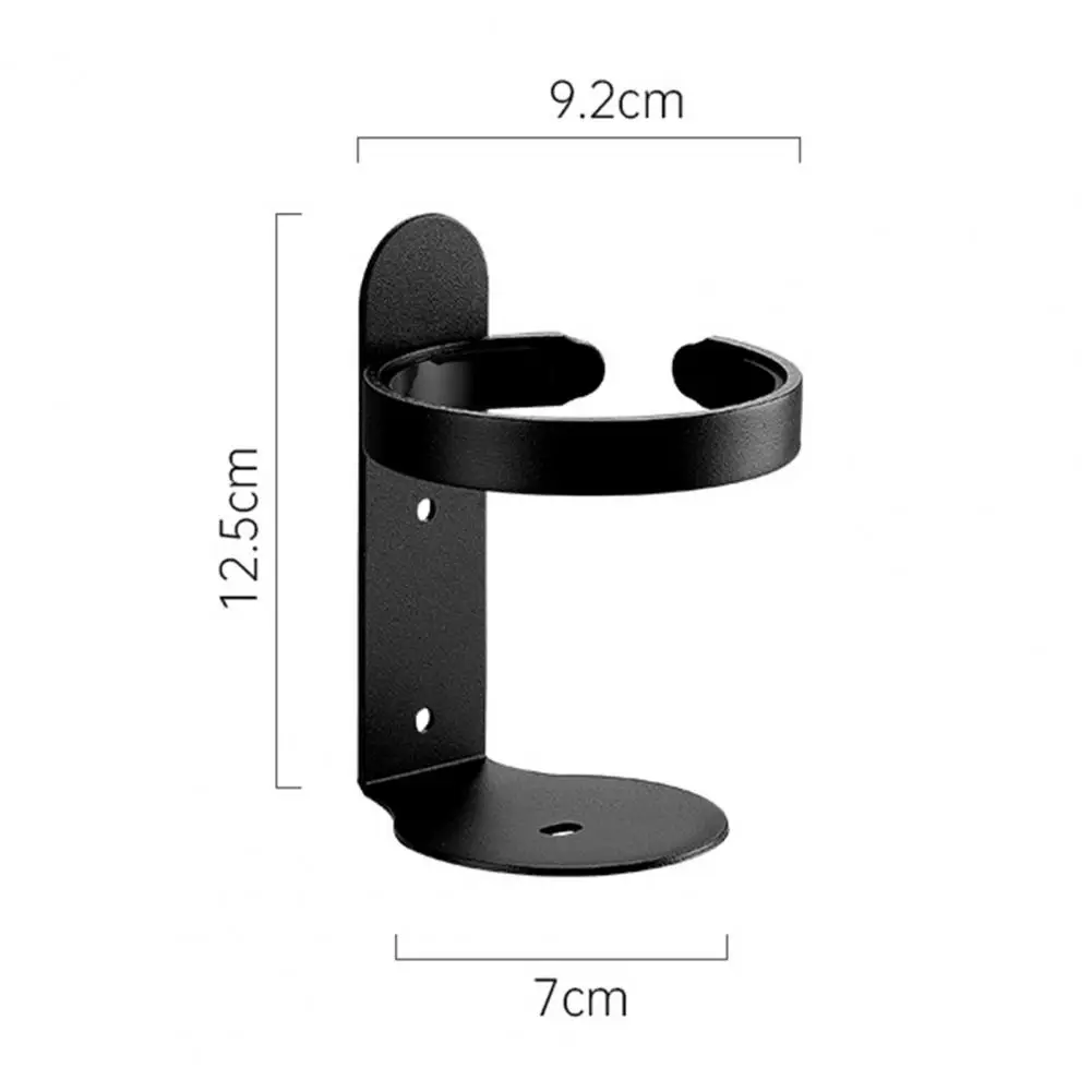 Space-saving Cup Storage Rack Wall Mount Toothbrush Cup Holder No Drill Aluminum Alloy Organizer Rack Strong Load Bearing
