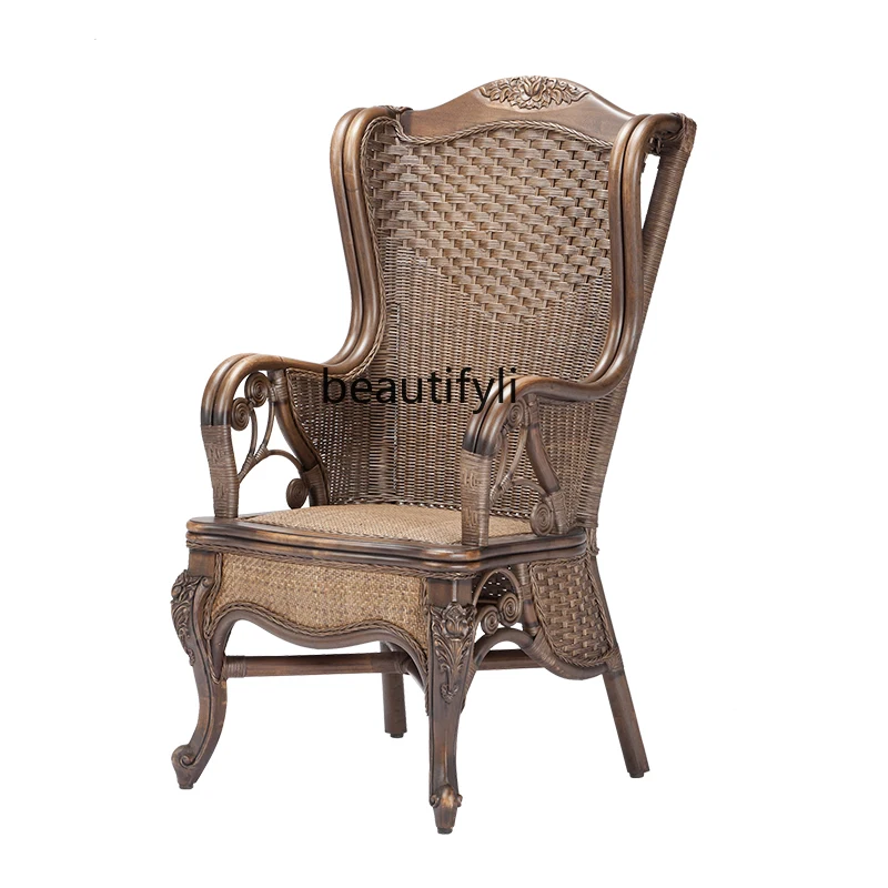 

Rattan Executive Chair Rattan Chair Computer Chair Home Office Chair Seat High Back Chair