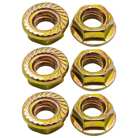 Bar Flange Nut (M8) For HUSQVARNA 51 55 61 66 268 272 345 350 351 353 357 359 362 365 372 394 395 450 455 460 Chainsaw 6pcs