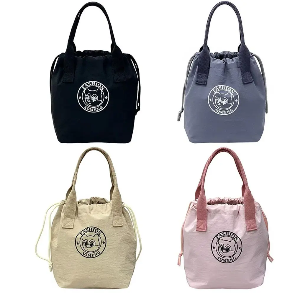 

Trendy Cartoon Multifunction Handbag Large Capacity Thermal Lunch Bag Drawstring Portable Ice Pack School