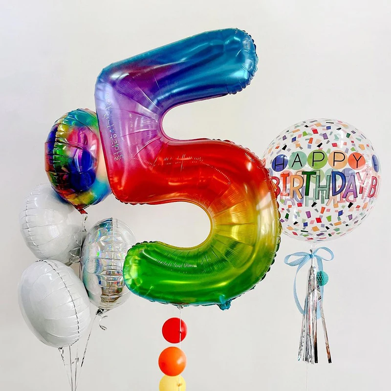 40inch Number Aluminum Foil Balloons 0 1 2 3 4 5 6 7 8 9  Years Old Balloons Child Adult Birthday Wedding Decor Party Supplies