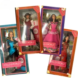 Original Barbie Dolls of The World Series Travel Around Limited Collection Toys for Girls Barbie Collector Ethnic Doll Brinquedo