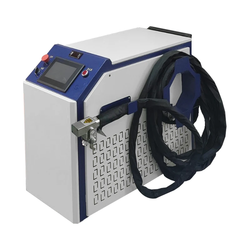 1500W/2000W CW Laser Cleaning Machine With Integrated Chiller For Metal Rust Coating Removal