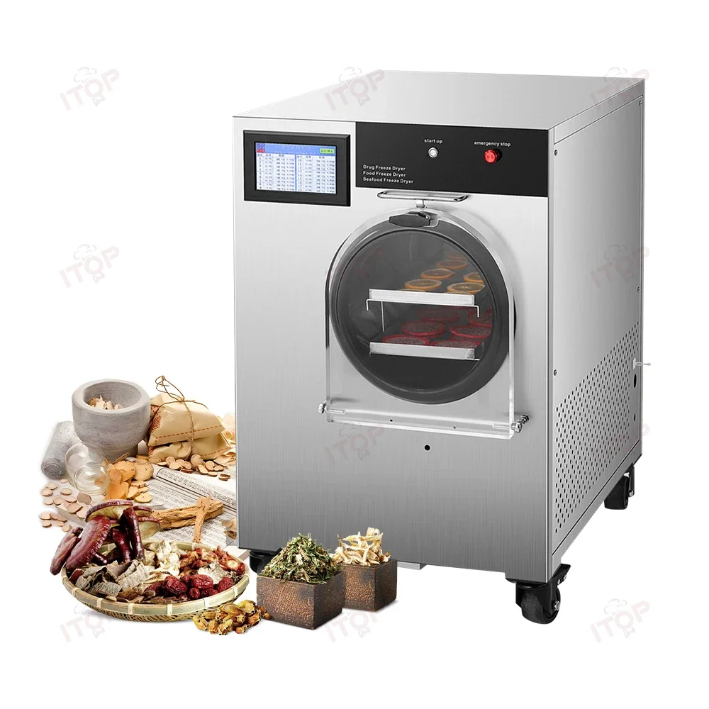 Food Vegetable Fruit Household Lab Vacuum Lyophilization Freeze Drying Dryer Machine Equipment