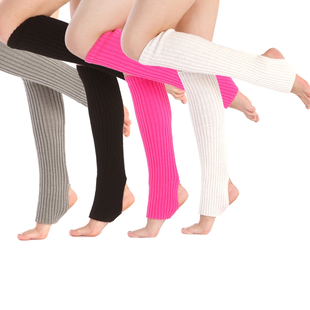 

1 Pair Winter Women Knitted Leg Warmers Latin Dance Sports Foot Cover Japanese Lolita Footie Heap Socks Crochet Socks Boot Cuffs